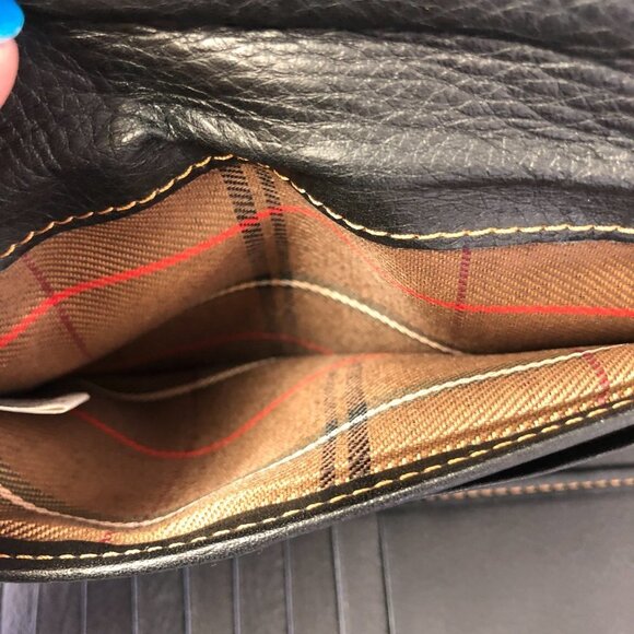 NWOT The Trend Long Italian Black Leather Wallet - Picture 5 of 11